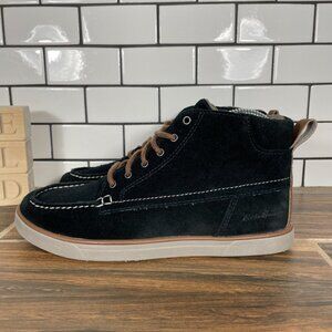 Eddie Bauer Laurel Chukka Shoes Womens Size 6.5 Black Suede Moc Toe Ankle Boots